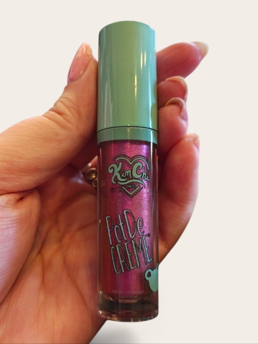 Kimchi Chic Pot De Creme Eyeshadow Amethyst Pink Metallic Cream Eyeshadow